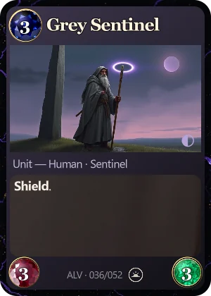 Grey Sentinel. Shield.